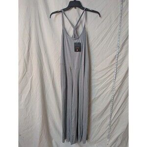 NWT Luxveer Grey Wide-Leg Loungewear Jumpsuit - Size L